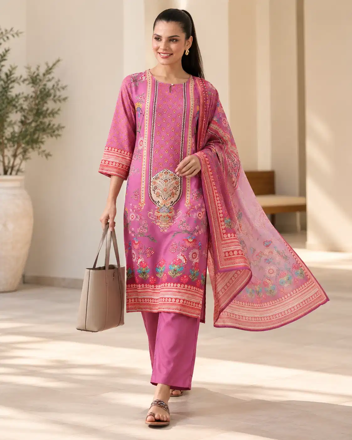 shree-meher-rose-pink-liva-printed-kurta-set