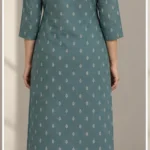 Back view of The Teal Everyday Buti Kurta Set
