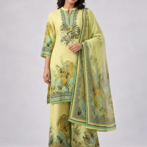 Vanya — Botanical-Print Liva Kurta Set